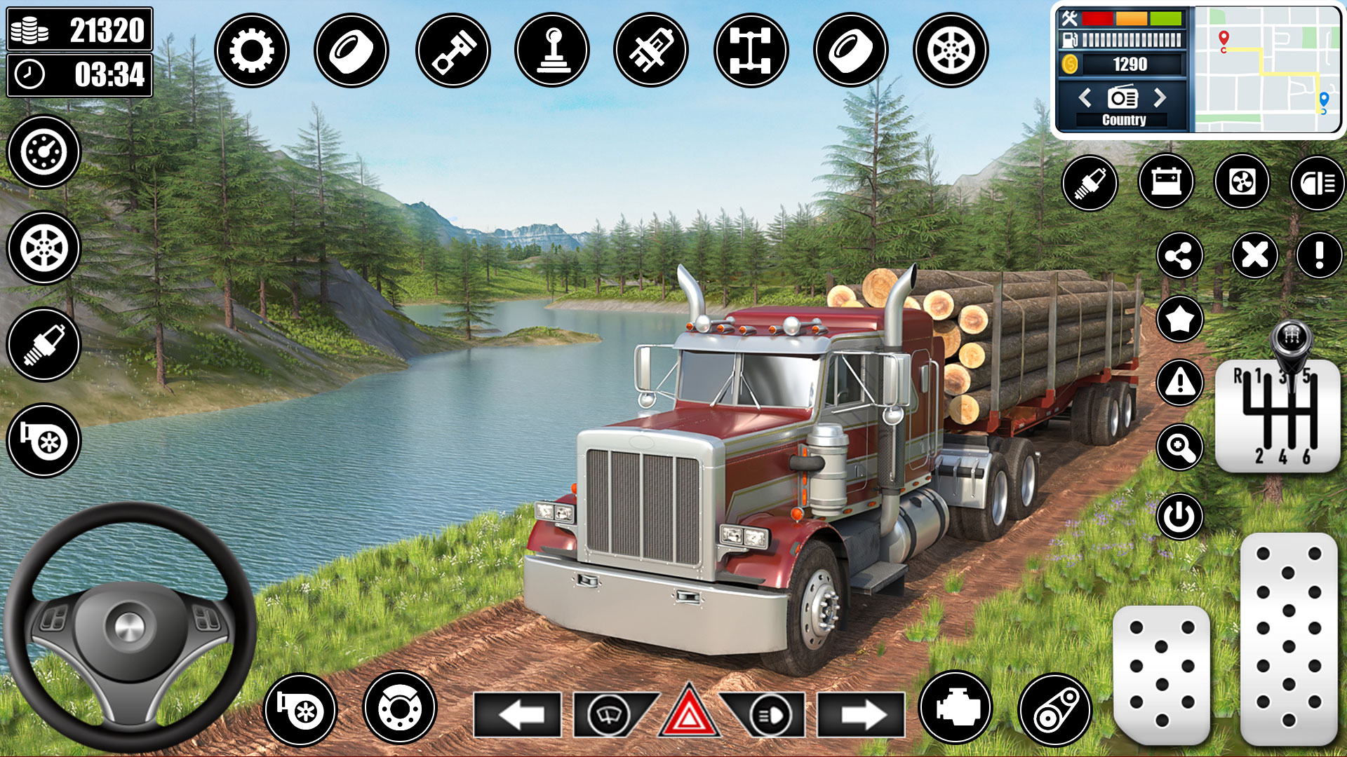 اسکرین شات 6 برنامه Real Truck Parking Games 3D