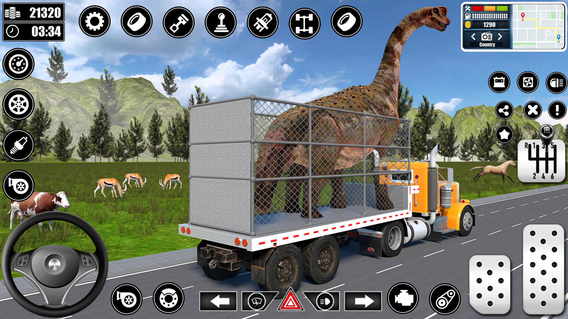 اسکرین شات 8 بازی Dino Transporter Truck Games