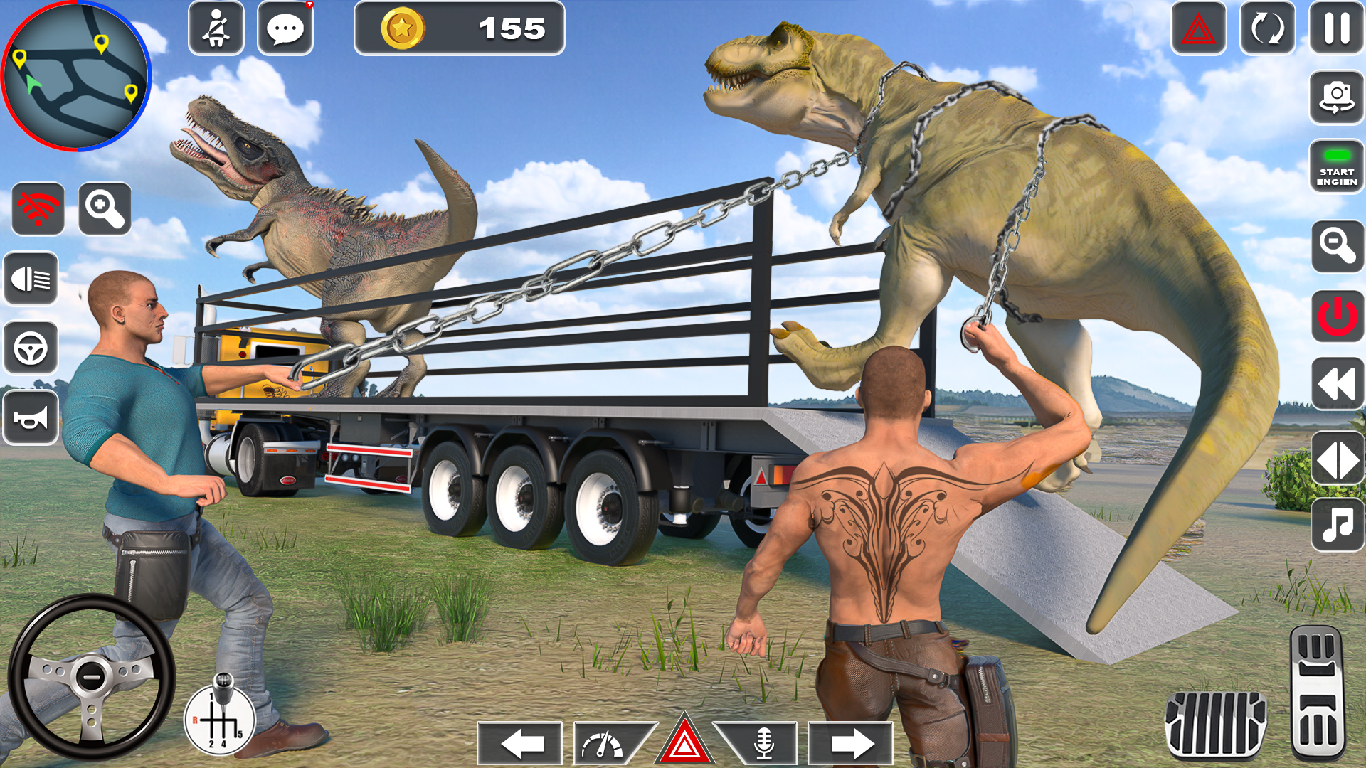 اسکرین شات 1 بازی Dino Transporter Truck Games