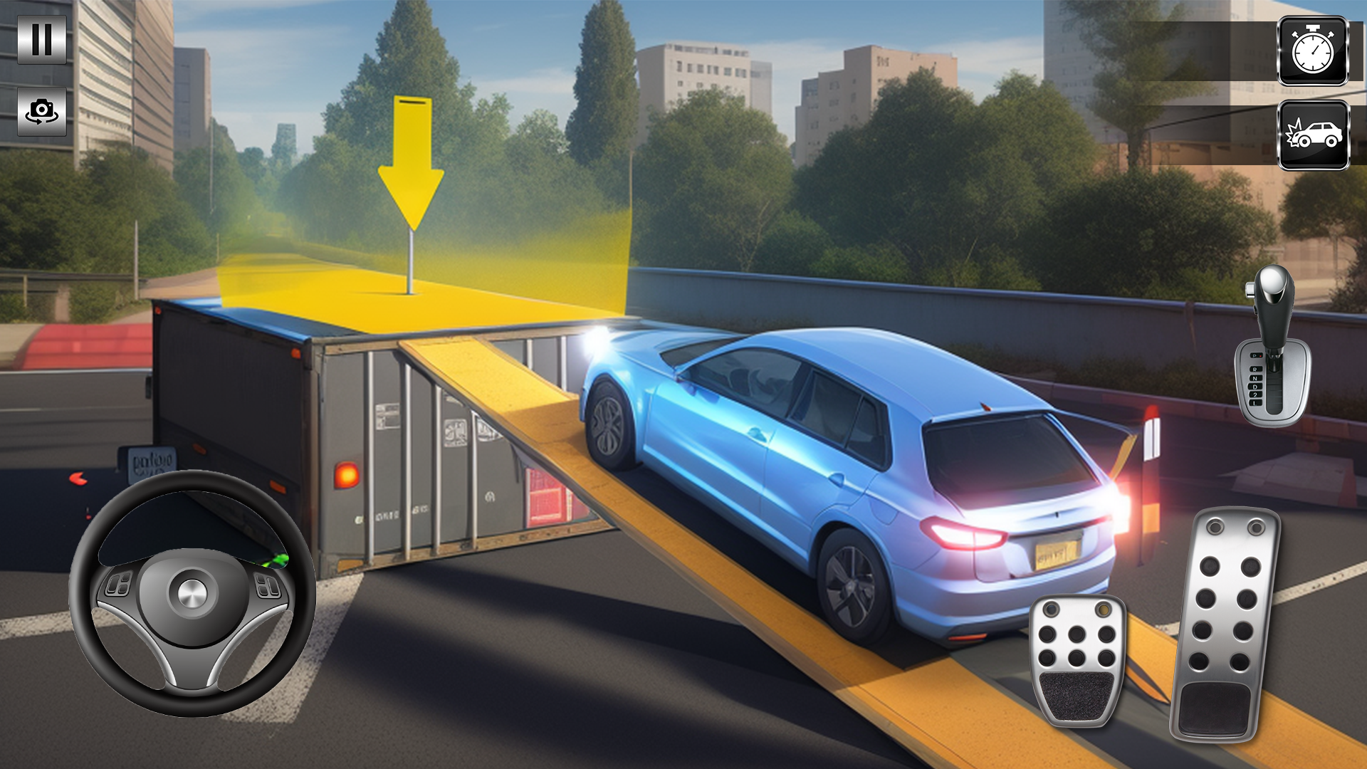 اسکرین شات 2 بازی Advance Prado Parking Car Game