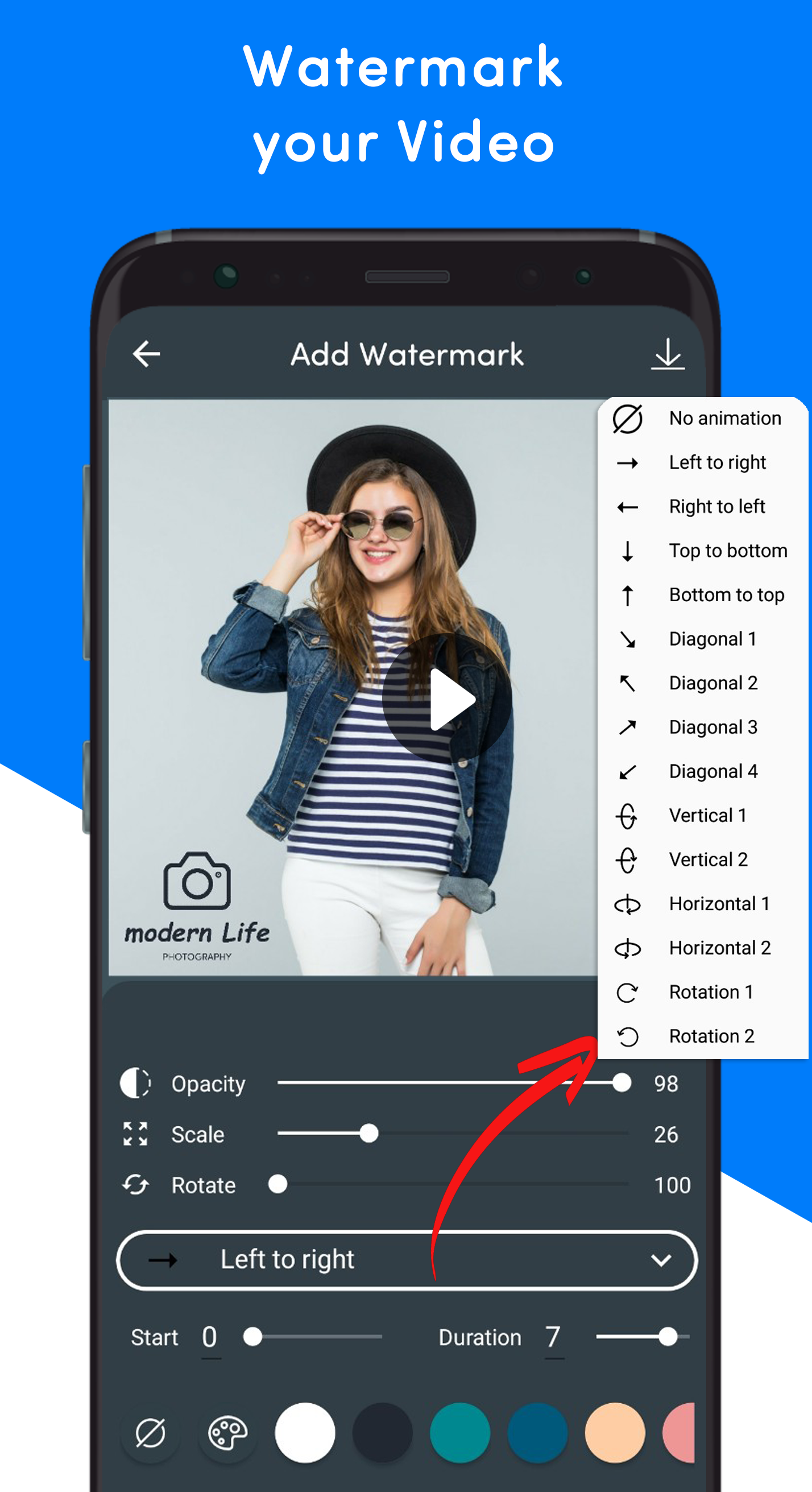 اسکرین شات 7 برنامه Watermark - Watermark Photos