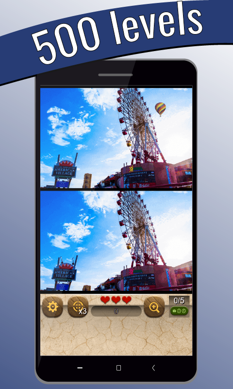 اسکرین شات 1 بازی Find the difference 500 levels