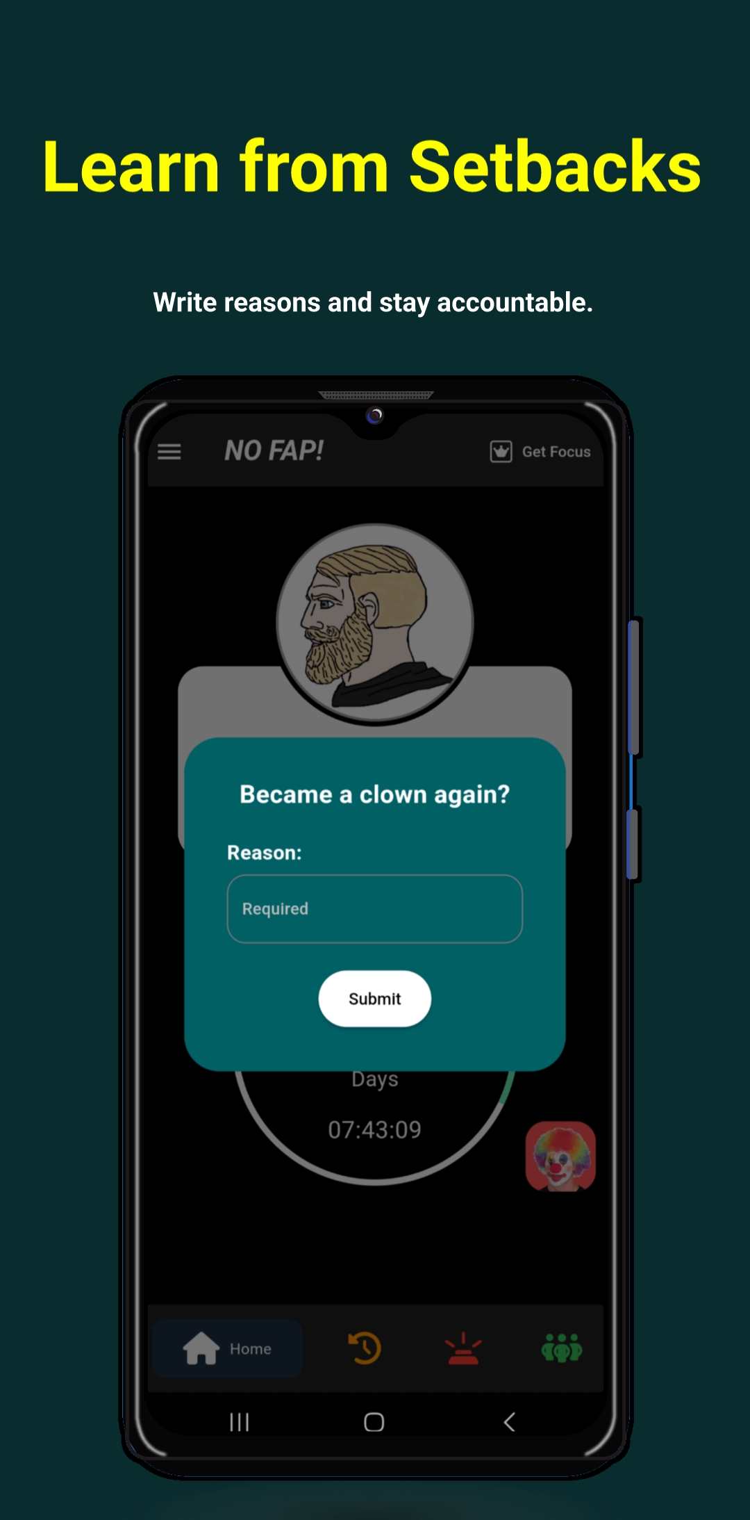 اسکرین شات 7 برنامه No Fap - Quit Addiction