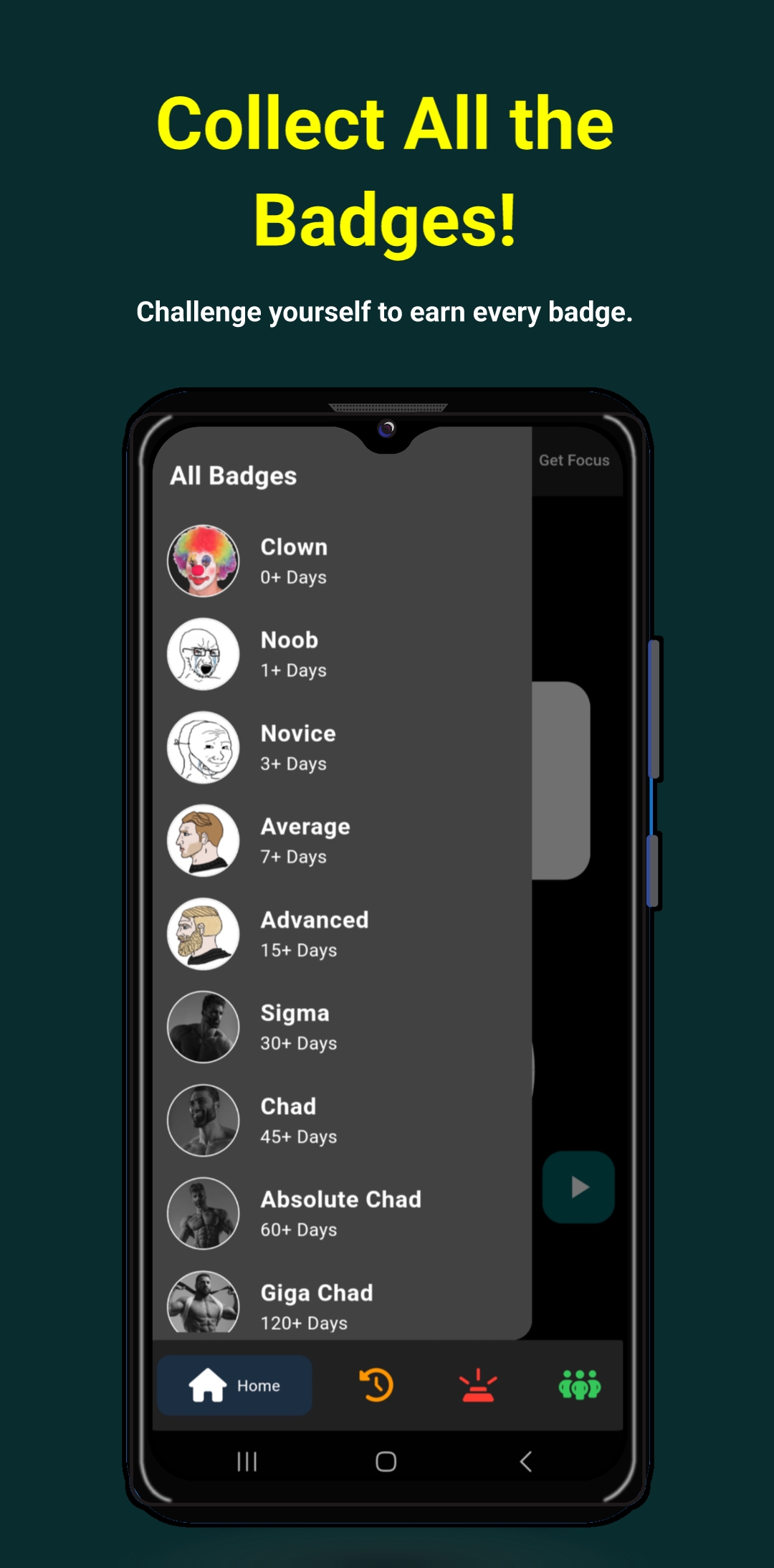 اسکرین شات 2 برنامه No Fap - Quit Addiction