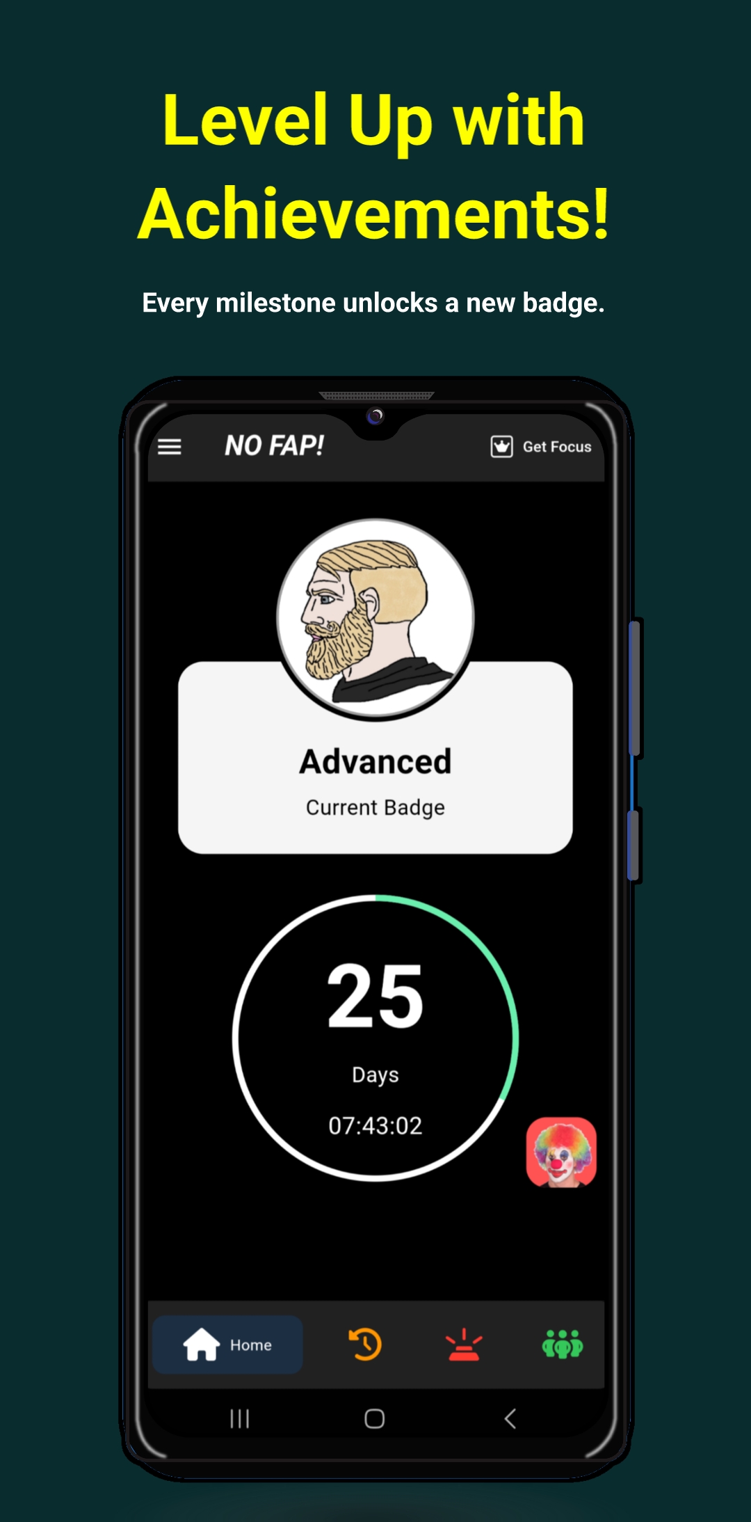 اسکرین شات 5 برنامه No Fap - Quit Addiction