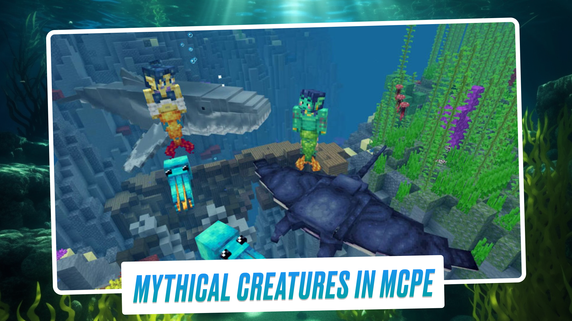 اسکرین شات 2 برنامه Mermaid in Minecraft Mod 2024