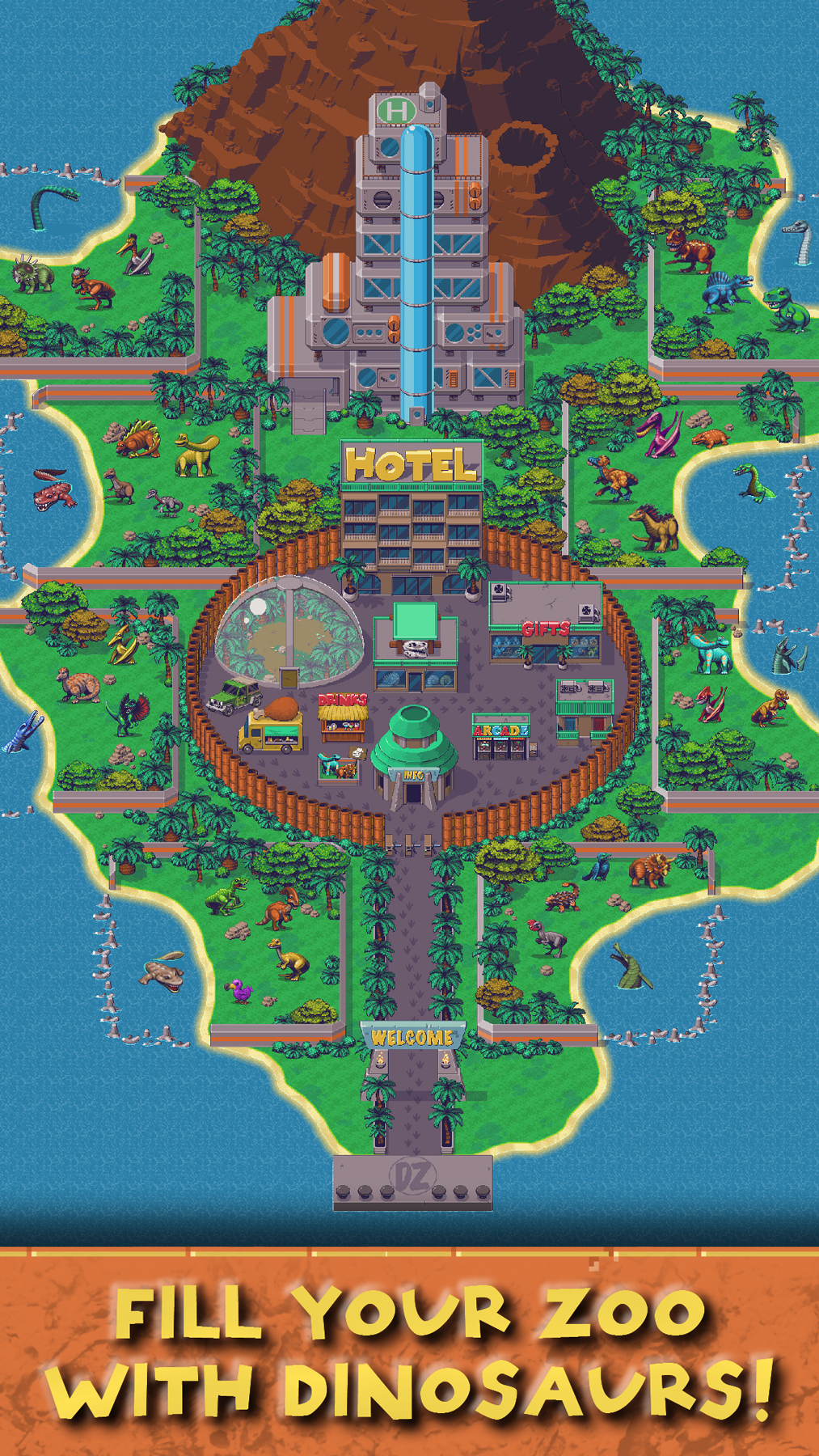 اسکرین شات 2 بازی Idle Dino Zoo