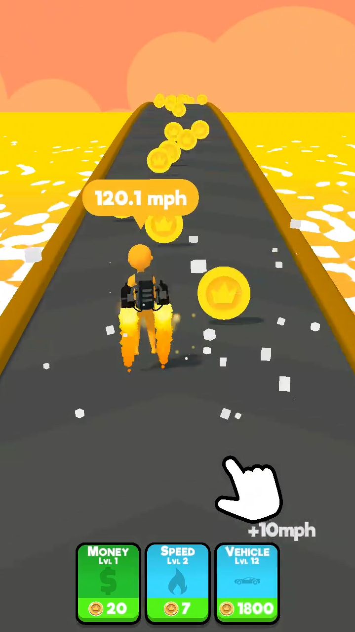 اسکرین شات 4 بازی Idle Speed Race