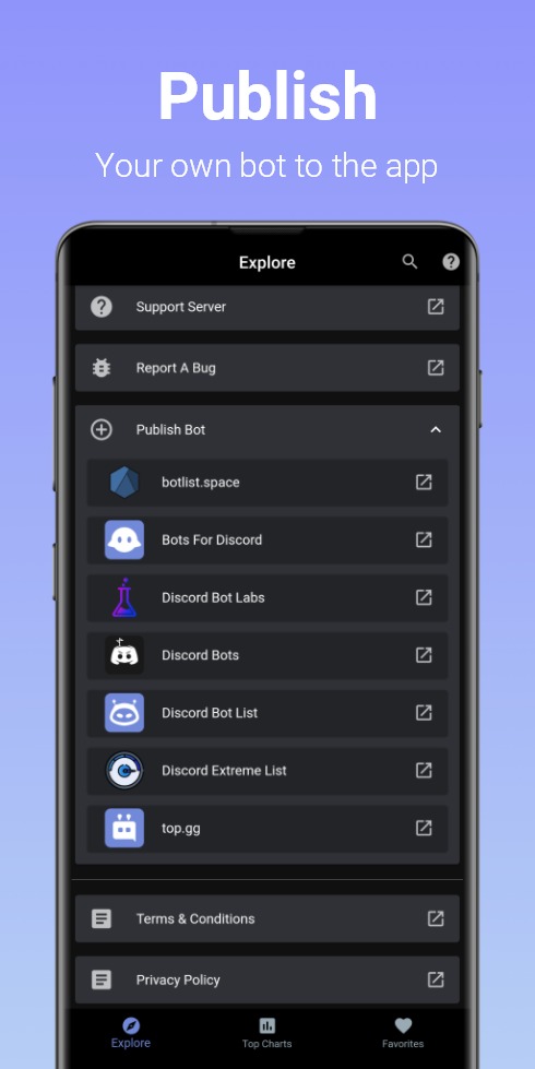 اسکرین شات 6 برنامه Bots for Discord