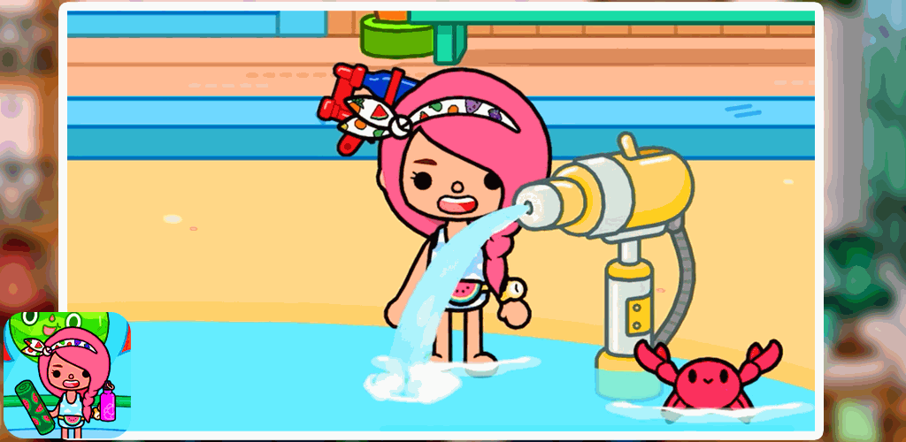اسکرین شات 1 برنامه Watermelon club TOCA boca World walkthrough