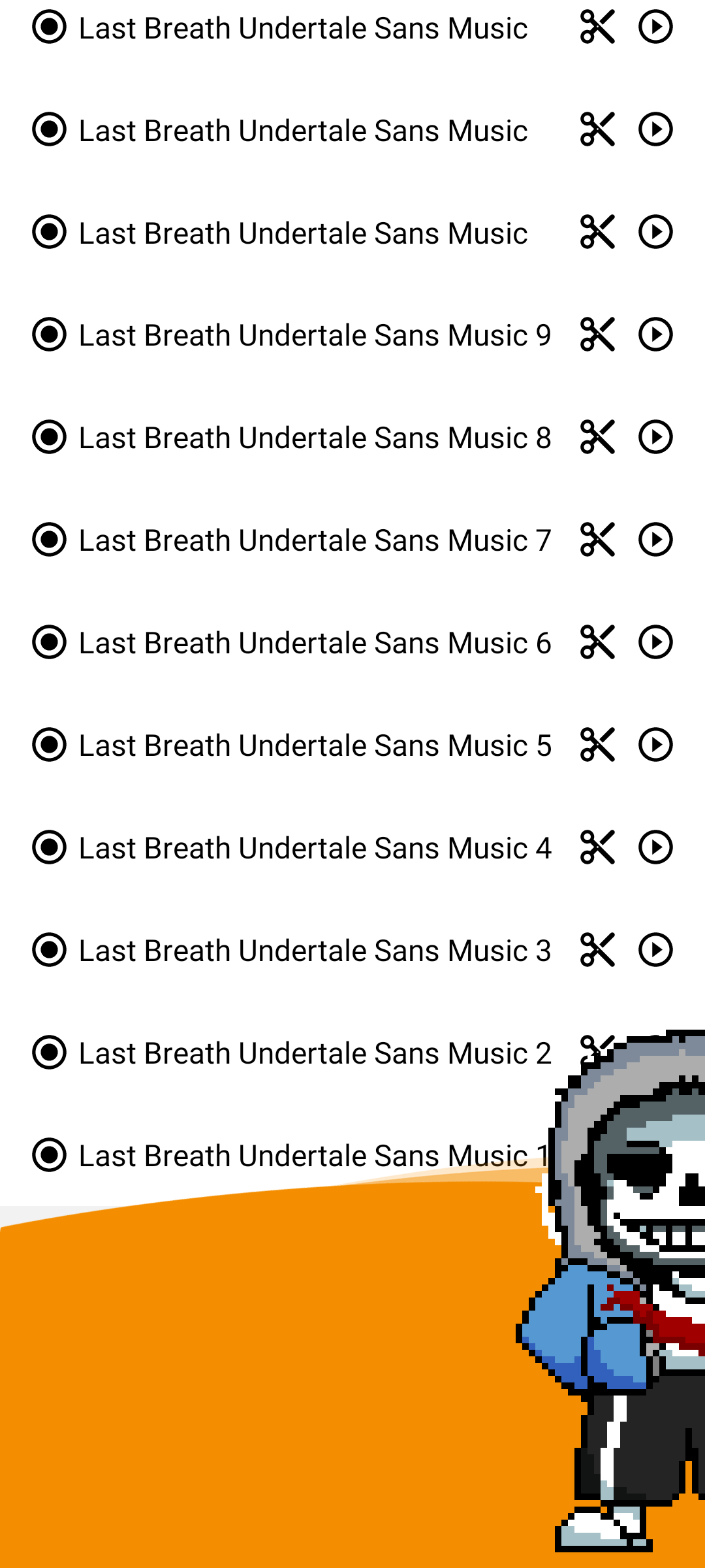 اسکرین شات 2 برنامه Last Breath Sans Ringtone
