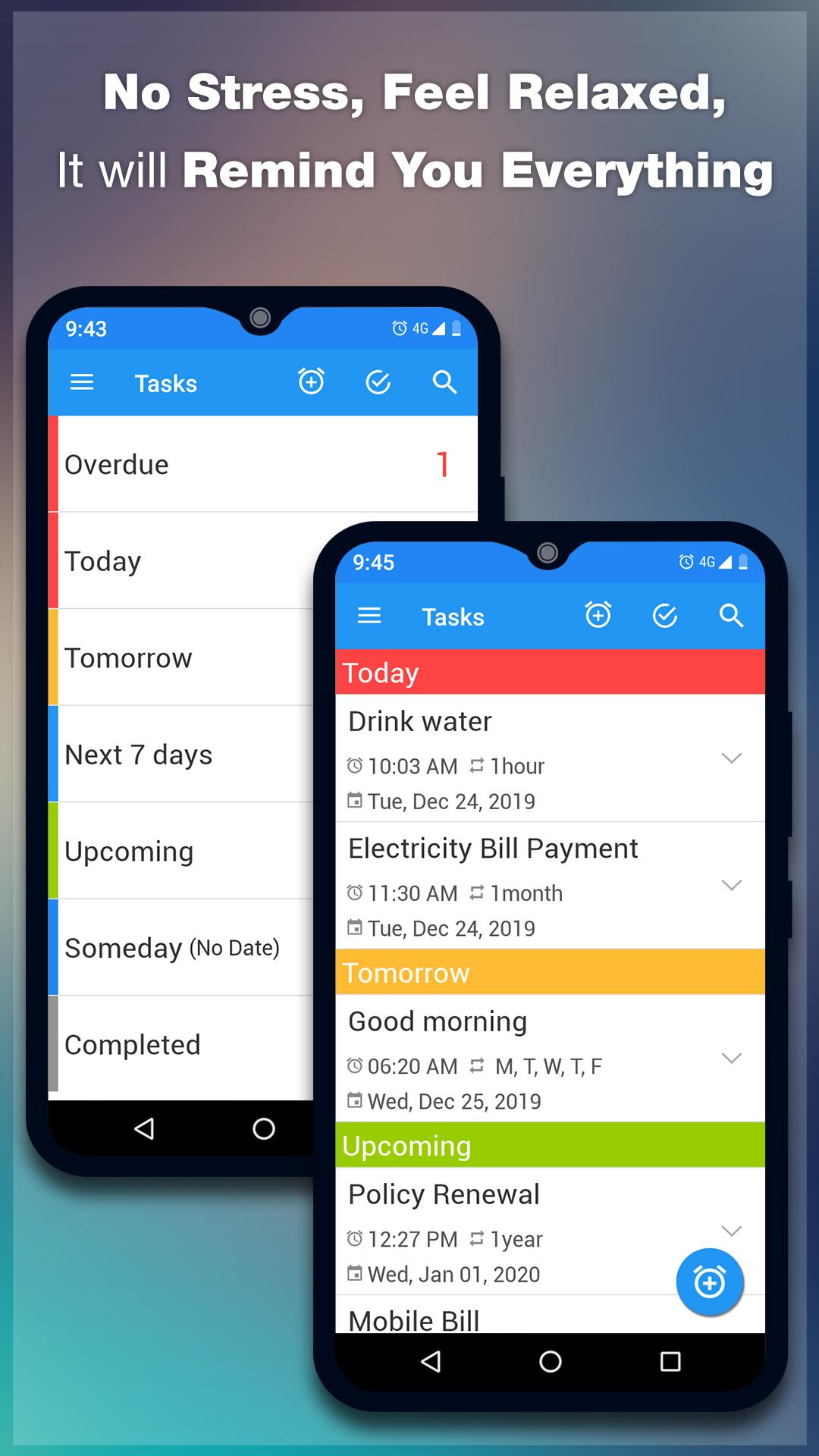 اسکرین شات 1 برنامه To Do Reminder with Alarm