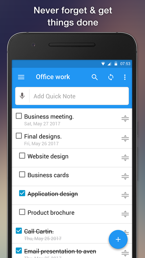 اسکرین شات 3 برنامه To do list : List, Calendar, R