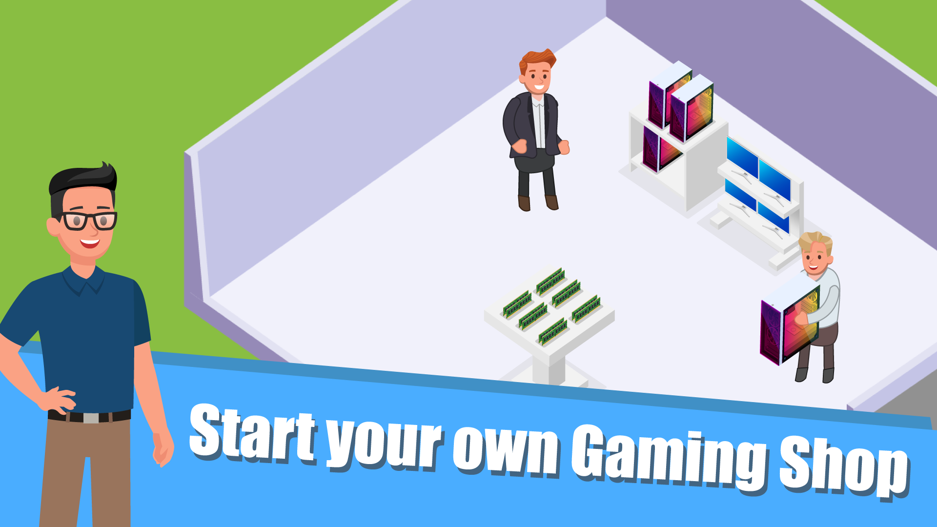 اسکرین شات 2 بازی Gaming Shop Tycoon - Idle Game