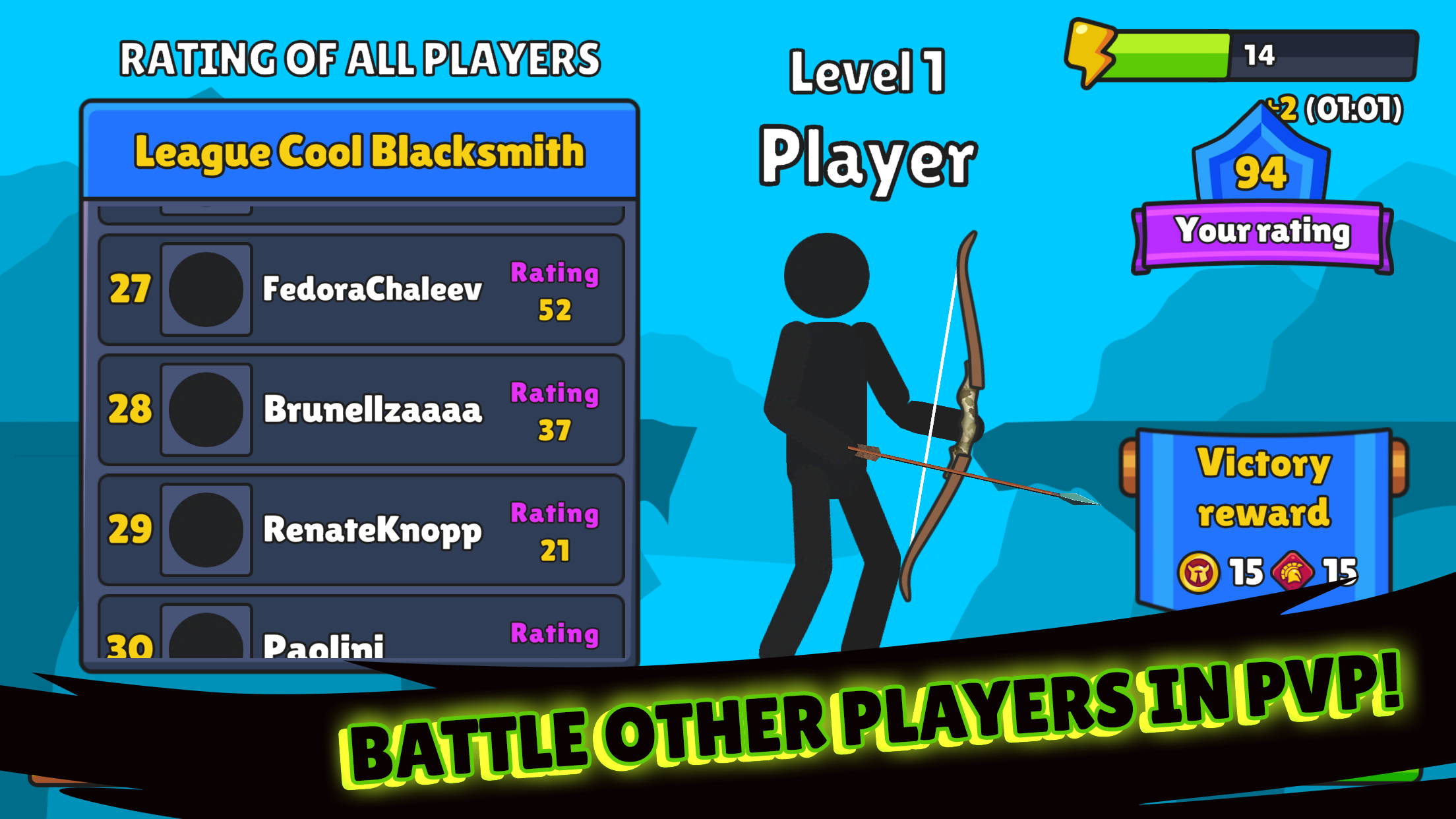 اسکرین شات 8 بازی Archers Heroes Stickman's War