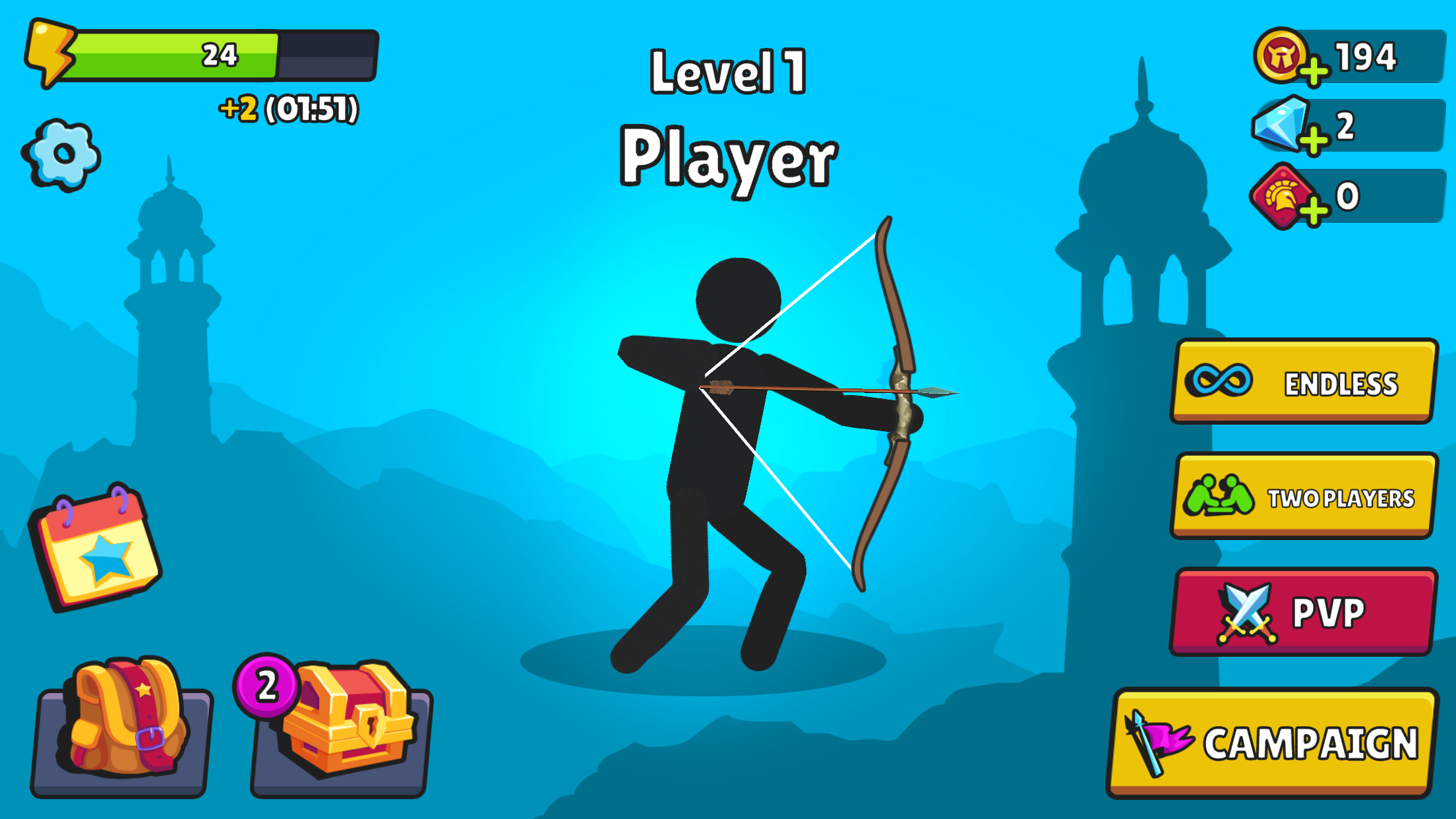 اسکرین شات 1 بازی Archers Heroes Stickman's War