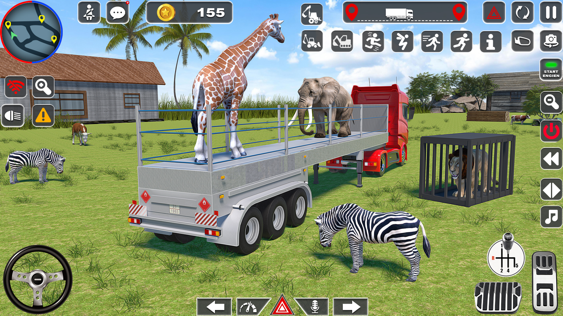 اسکرین شات 3 برنامه Wild Animal Transporter Truck