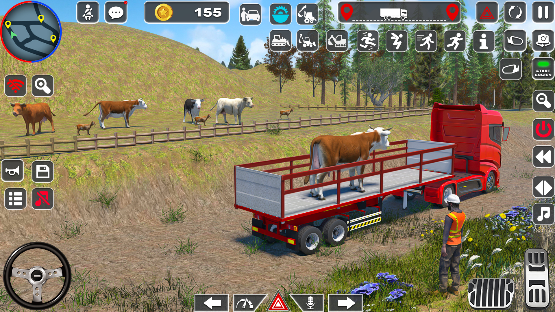 اسکرین شات 1 برنامه Wild Animal Transporter Truck