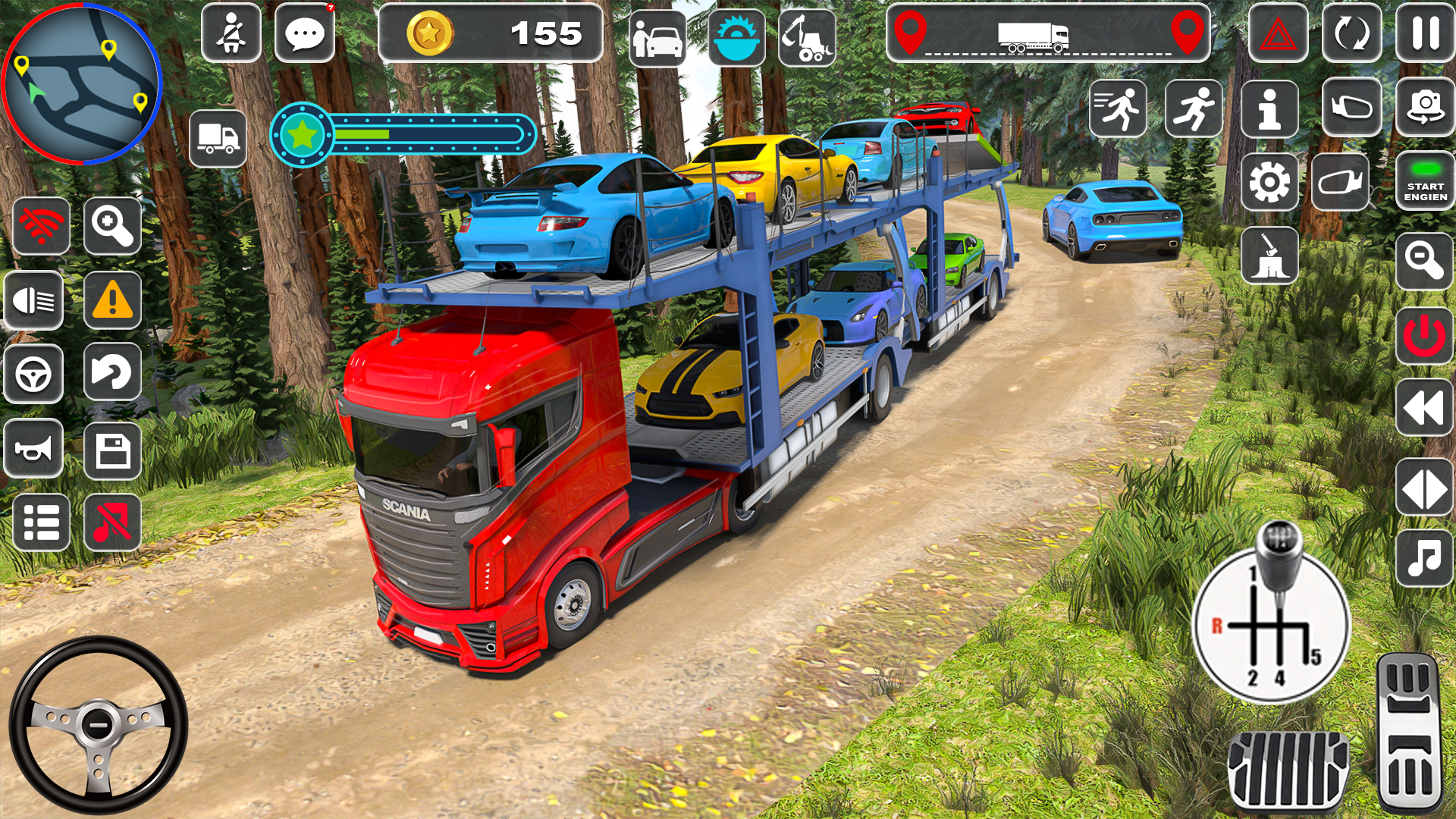 اسکرین شات 3 بازی Car Transporter Truck Games 3D