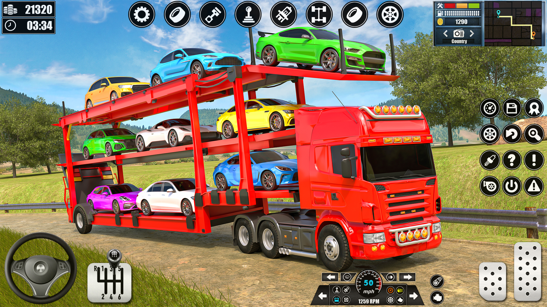 اسکرین شات 4 بازی Car Transporter Truck Games 3D