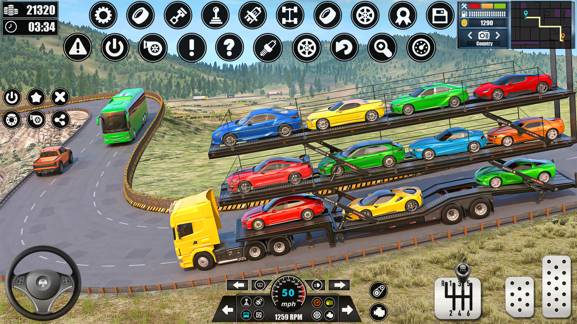 اسکرین شات 1 بازی Car Transporter Truck Games 3D