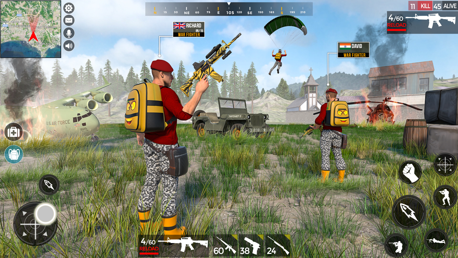 اسکرین شات 3 برنامه FPS Shooting Gun Games Offline