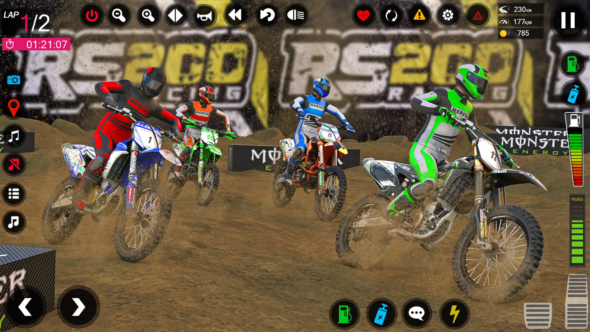 اسکرین شات 5 برنامه Dirt Bike Stunt - Bike Racing