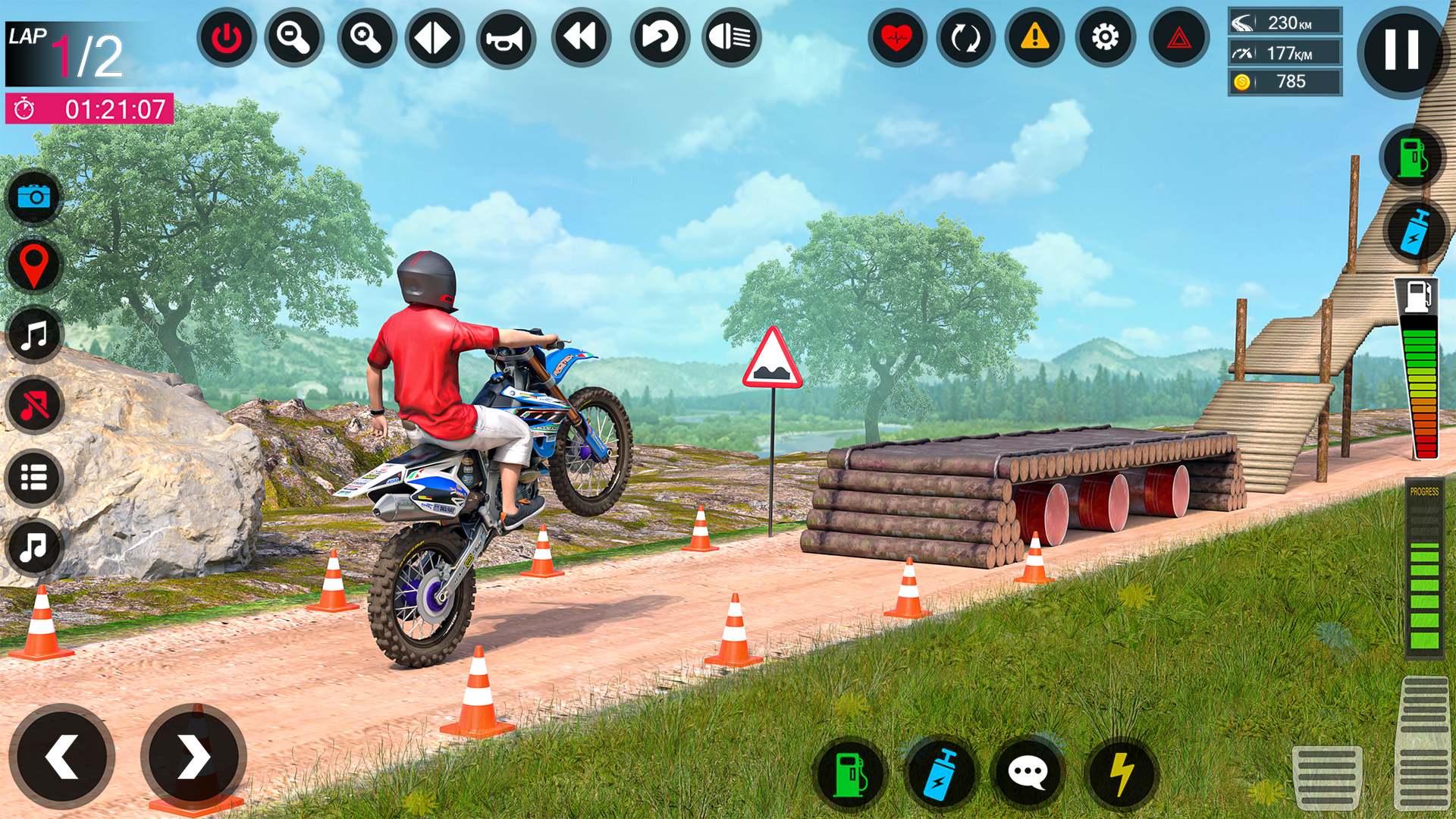 اسکرین شات 4 برنامه Dirt Bike Stunt - Bike Racing