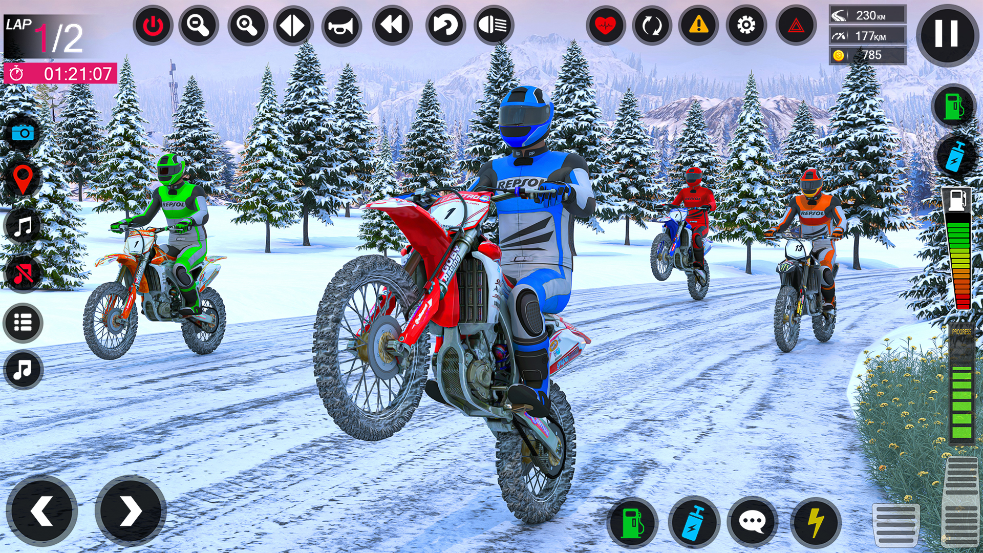 اسکرین شات 3 برنامه Dirt Bike Stunt - Bike Racing