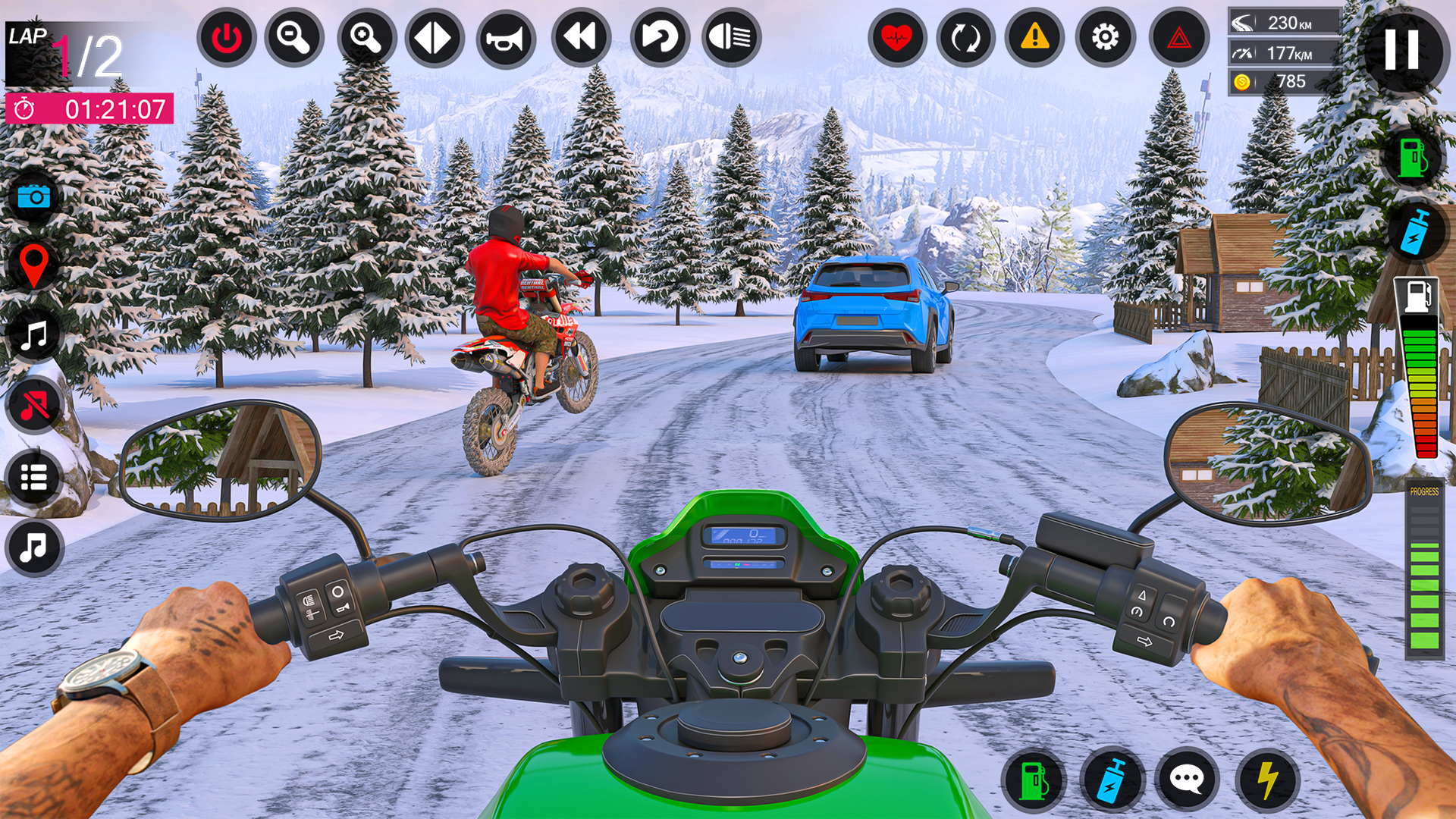 اسکرین شات 2 برنامه Dirt Bike Stunt - Bike Racing