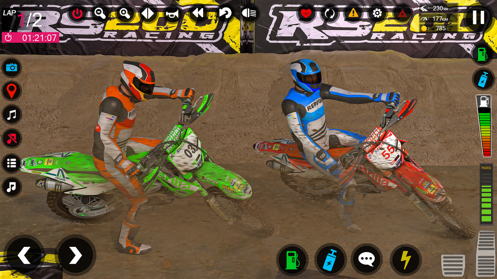 اسکرین شات 6 برنامه Dirt Bike Stunt - Bike Racing