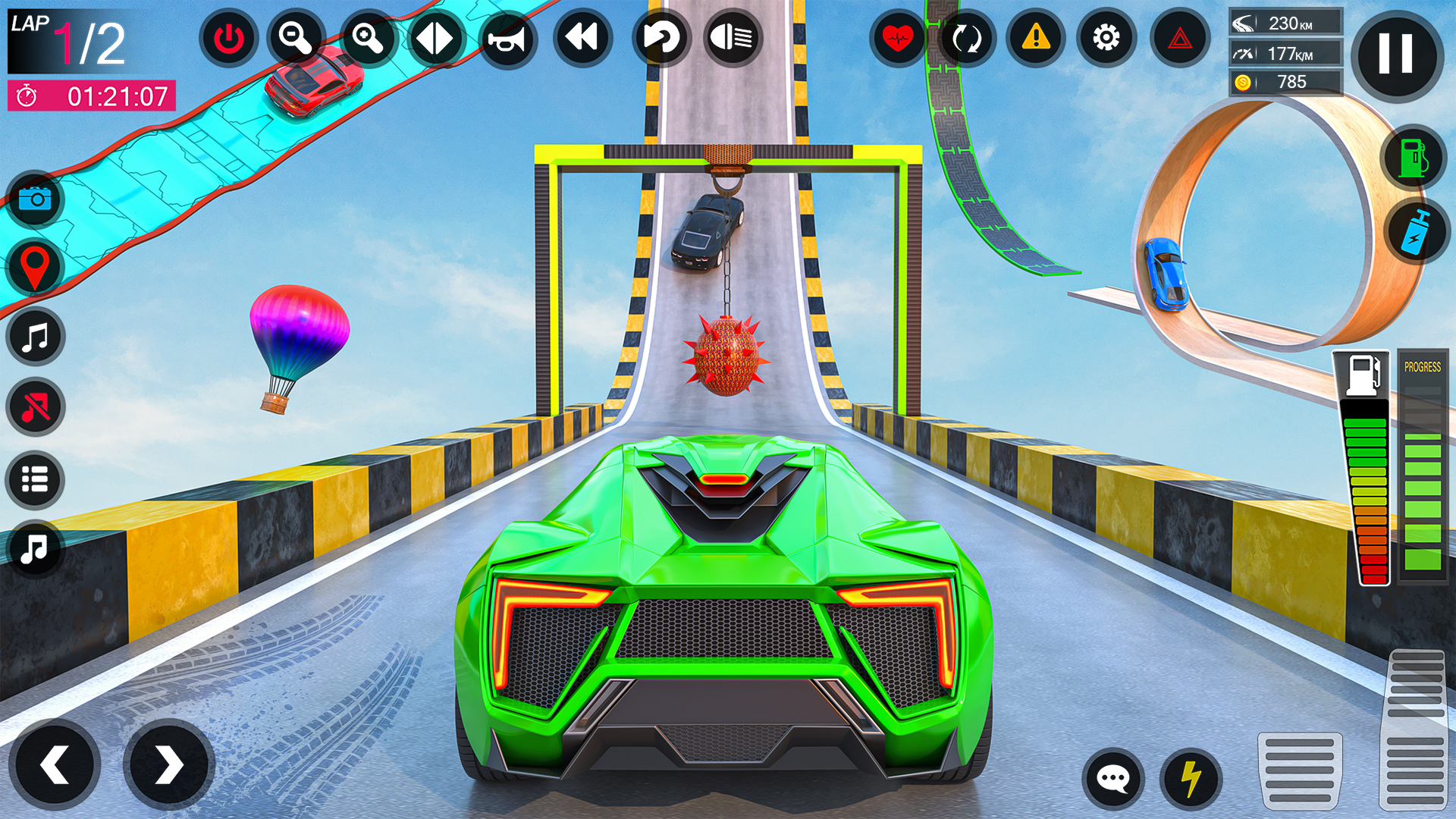 اسکرین شات 4 برنامه Crazy Car Stunts GT Ramp Games