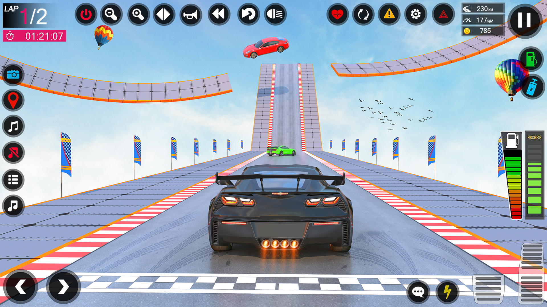 اسکرین شات 6 برنامه Crazy Car Stunts GT Ramp Games