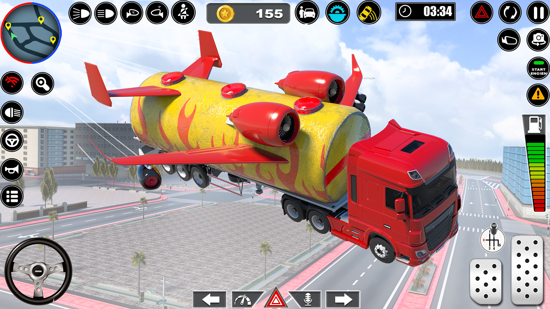 اسکرین شات 1 برنامه Flying Oil Tanker Truck Games