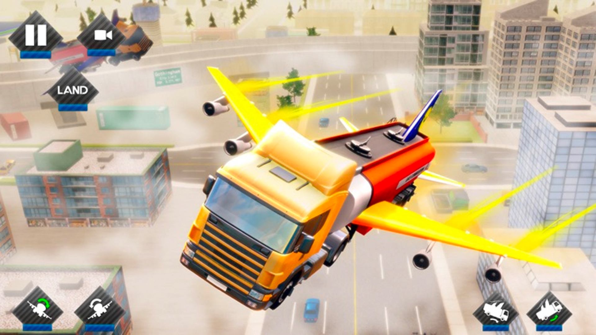 اسکرین شات 3 برنامه Flying Oil Tanker Truck Games