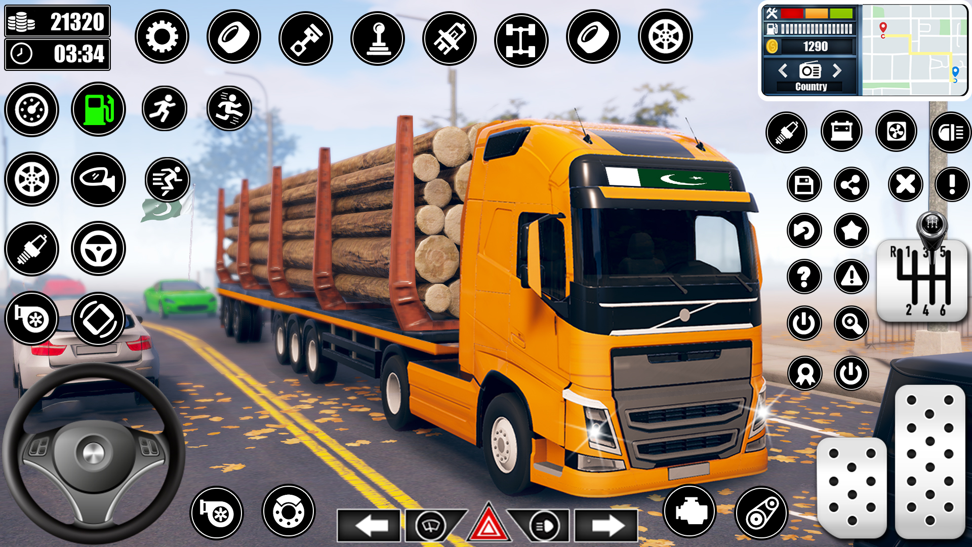 اسکرین شات 5 برنامه Log Transporter Truck Driving