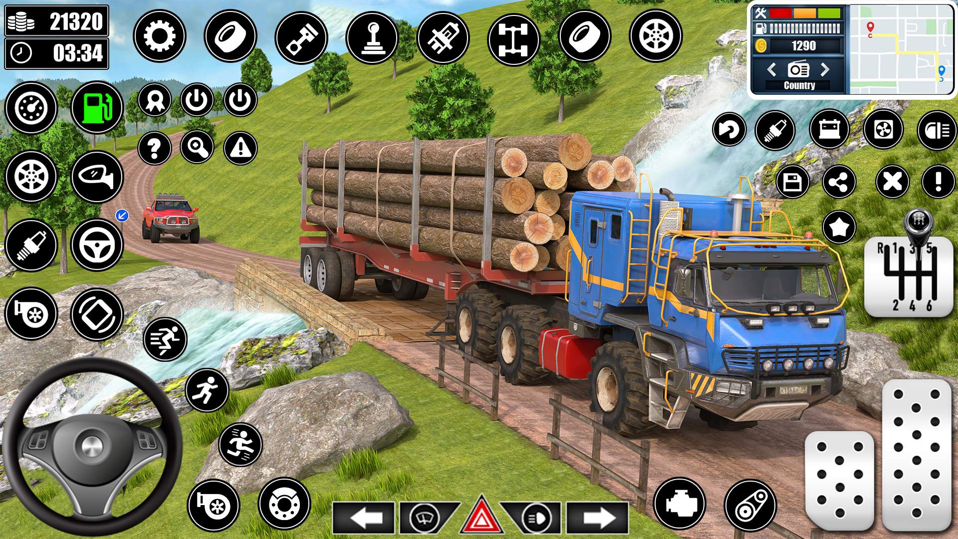 اسکرین شات 3 برنامه Log Transporter Truck Driving