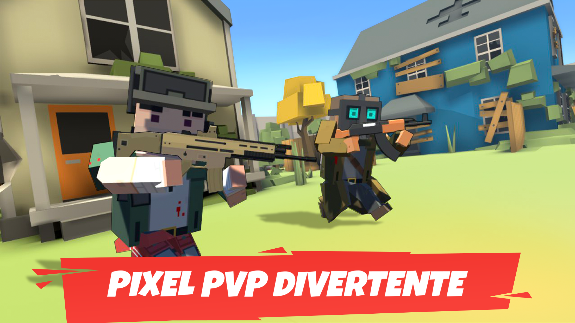 اسکرین شات 3 بازی Battle Gun 3D : FPS Pixel Game