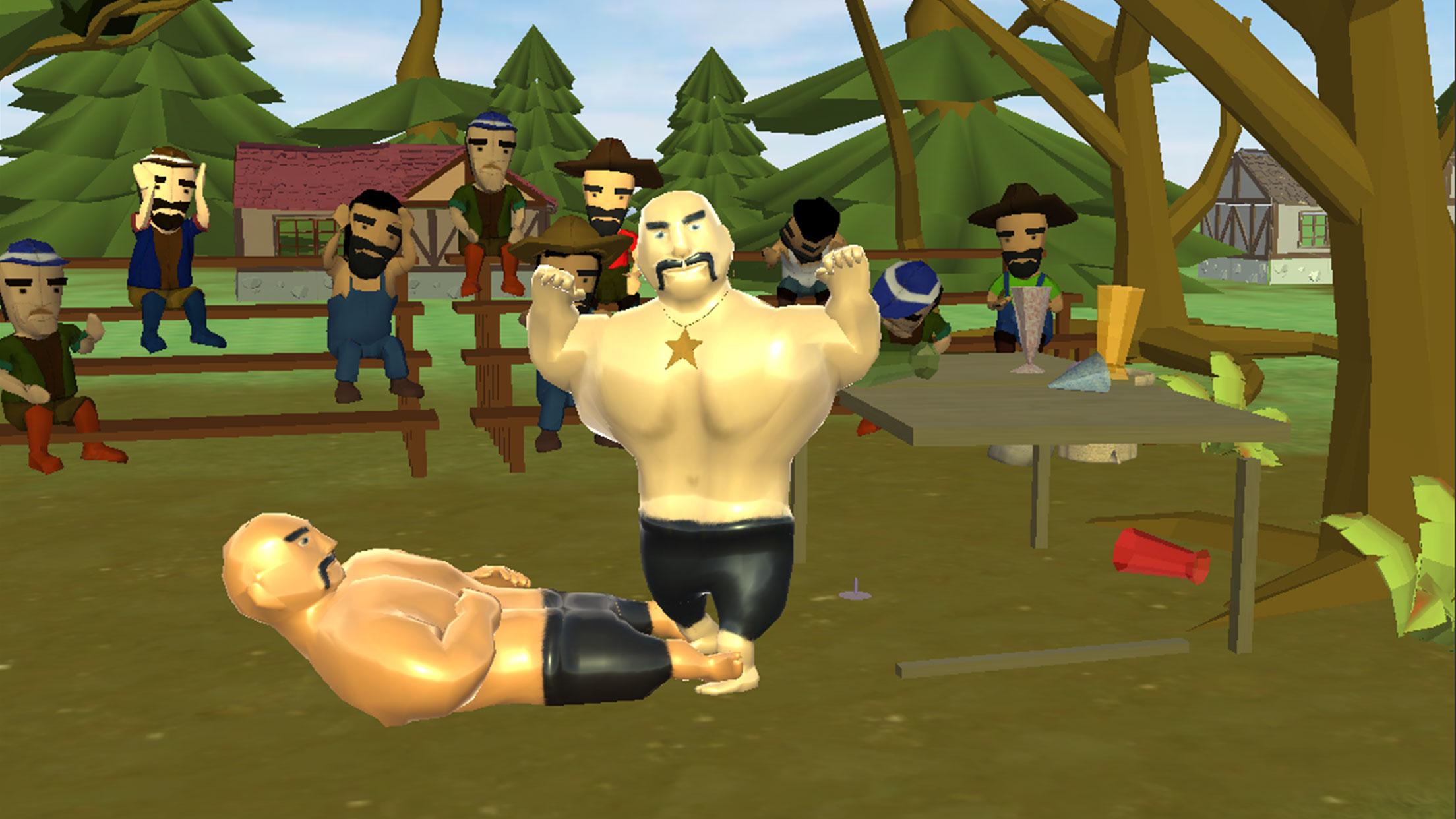 اسکرین شات 1 بازی Oil Wrestling - 2 Player