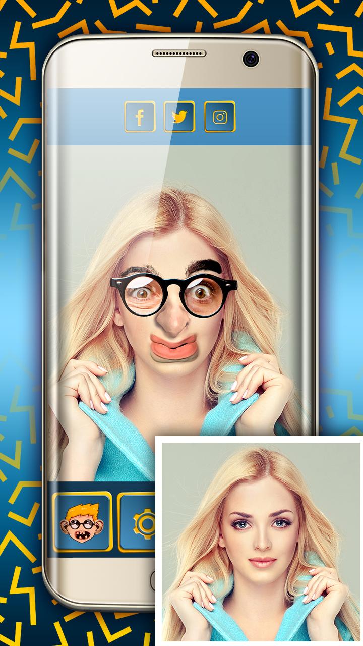 اسکرین شات 3 برنامه Ugly Face Maker App