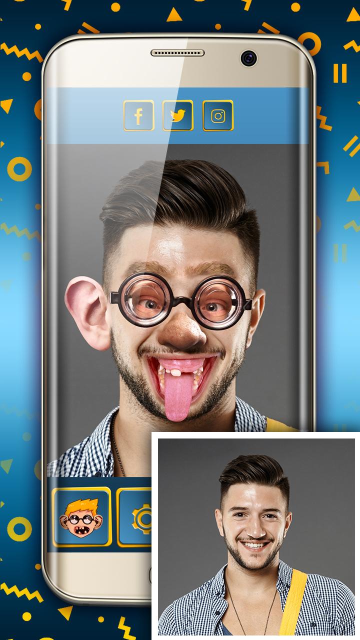 اسکرین شات 8 برنامه Ugly Face Maker App