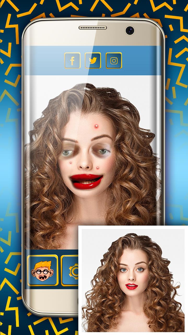 اسکرین شات 7 برنامه Ugly Face Maker App