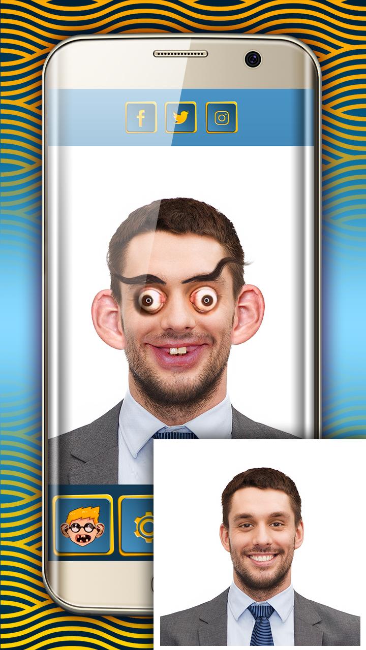 اسکرین شات 6 برنامه Ugly Face Maker App