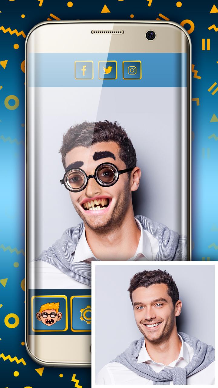 اسکرین شات 4 برنامه Ugly Face Maker App