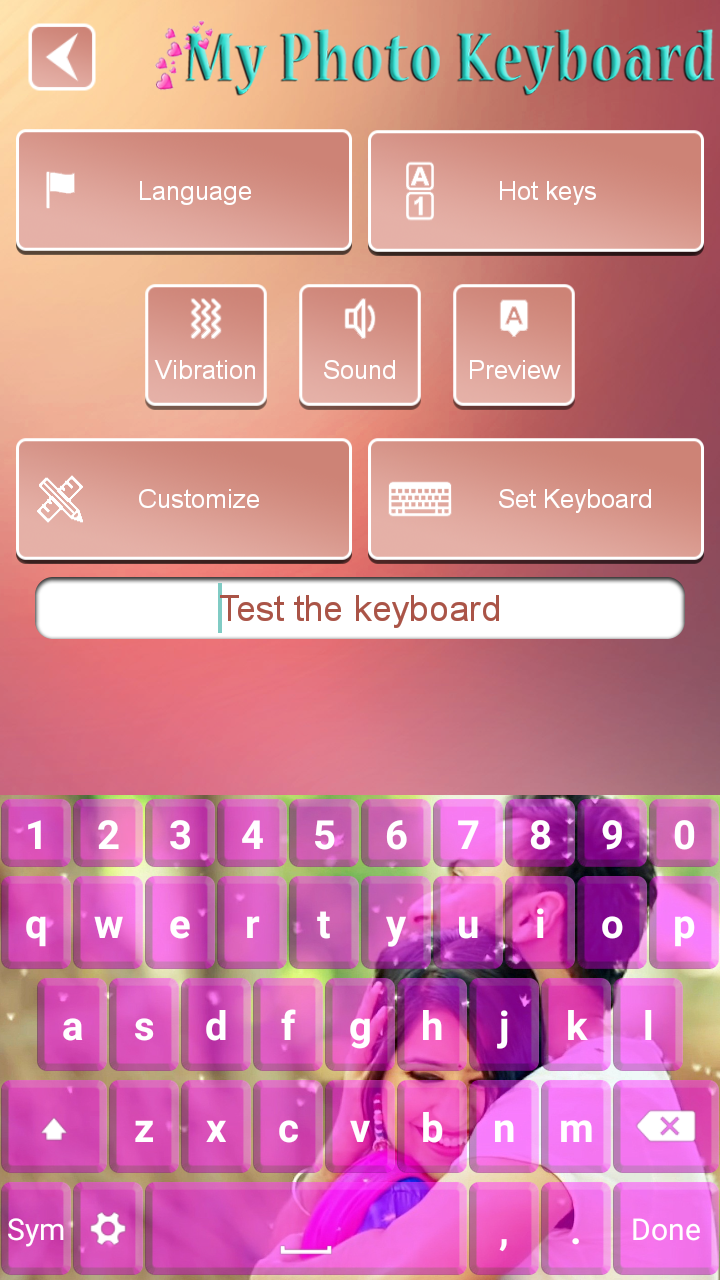 اسکرین شات 3 برنامه My Photo Keyboard Changer