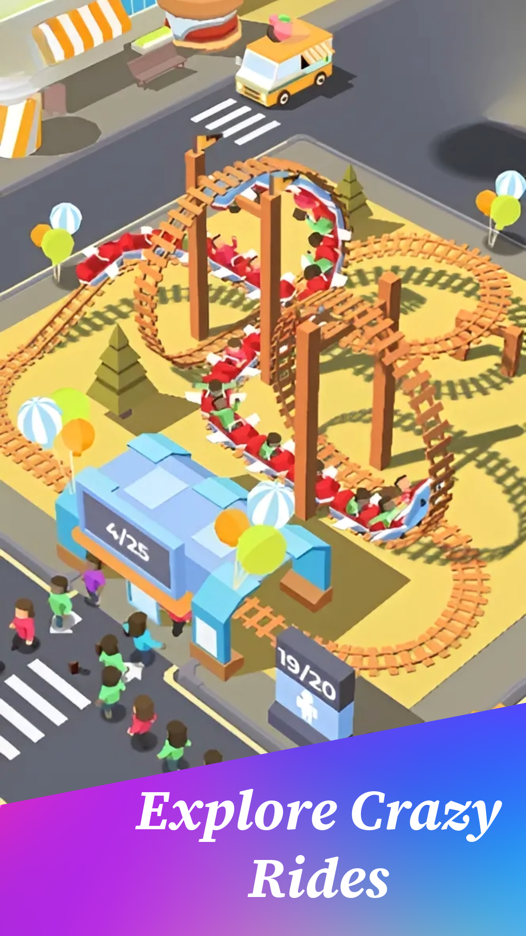 اسکرین شات 5 بازی Idle Amusement Park Tycoon
