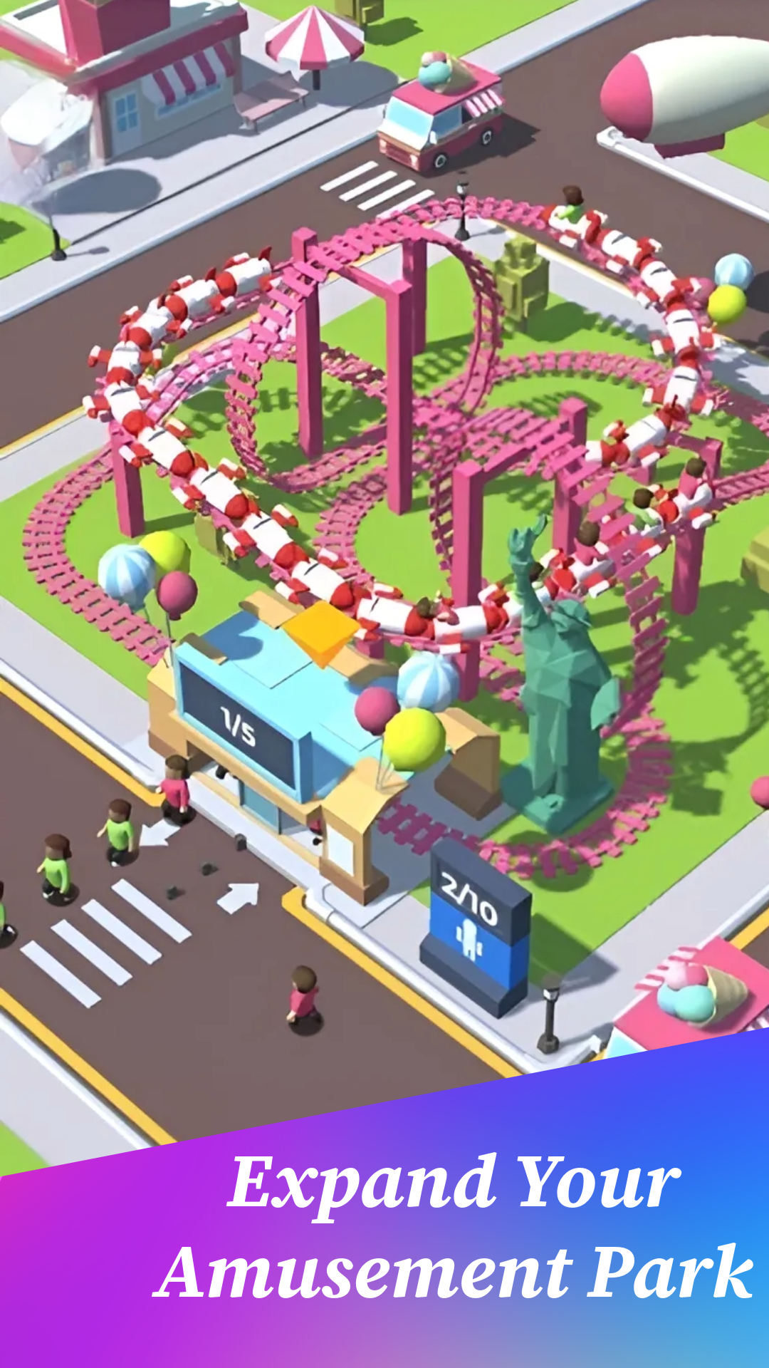 اسکرین شات 2 بازی Idle Amusement Park Tycoon