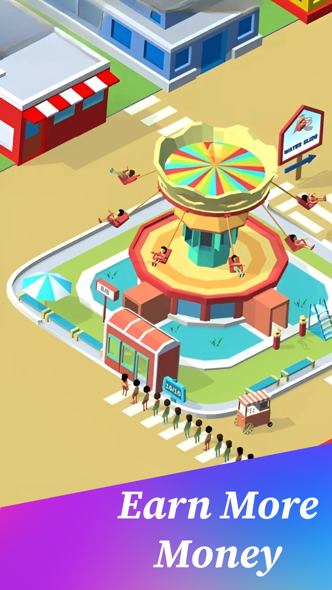 اسکرین شات 4 بازی Idle Amusement Park Tycoon