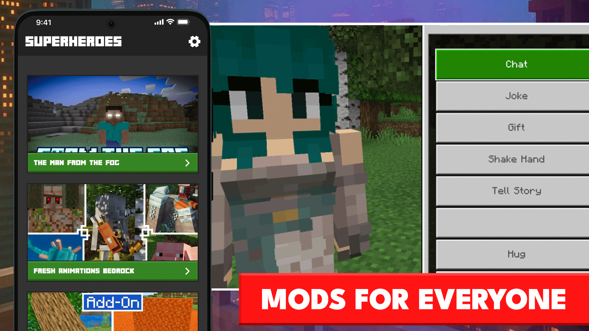 اسکرین شات 6 برنامه Superheroes Mods for Minecraft