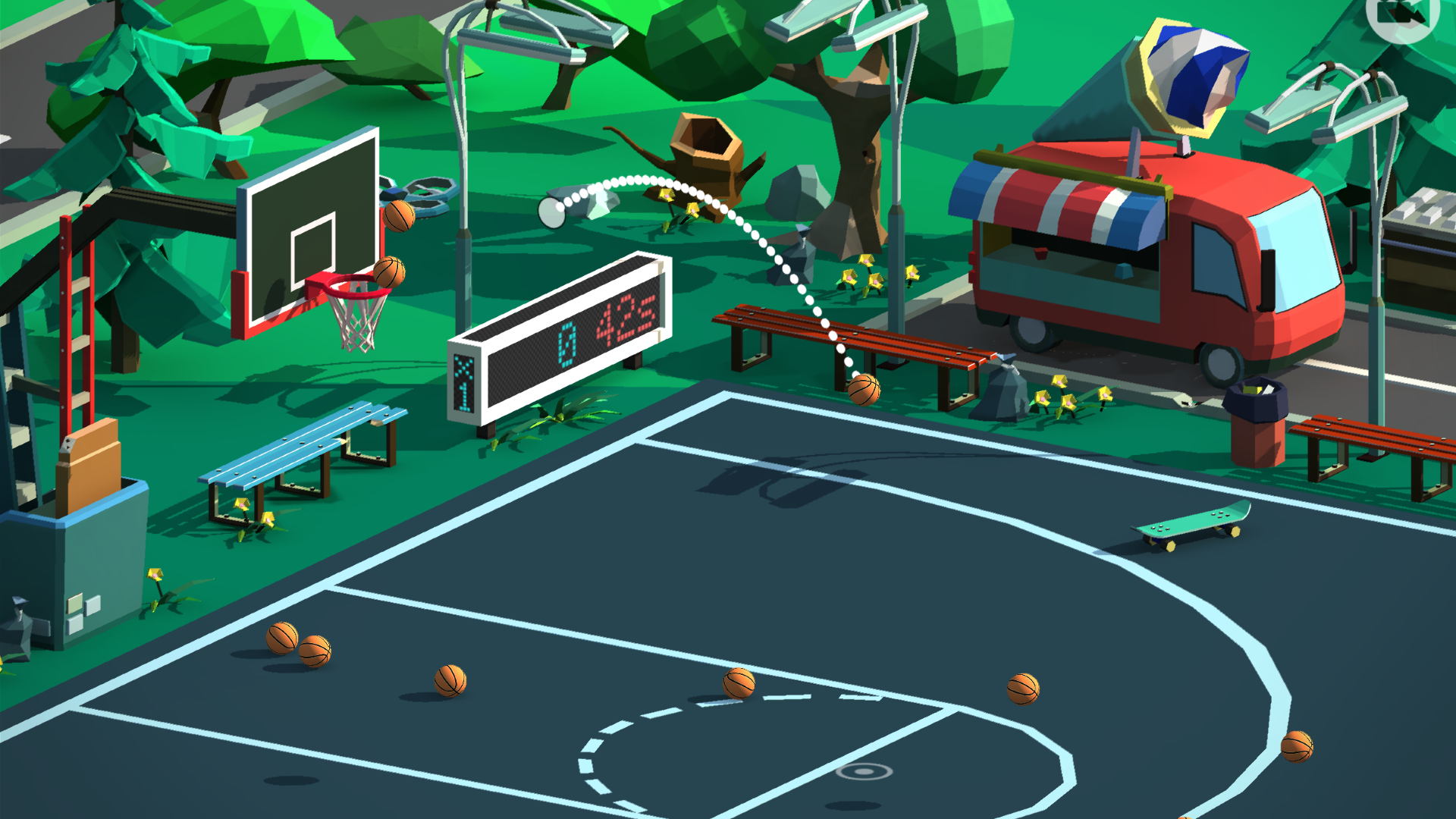 اسکرین شات 1 بازی Basketball Online